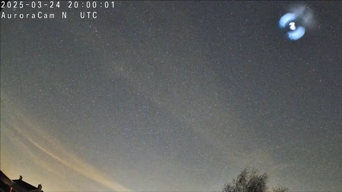 Mysterious Light Spiral Over Europe Traced to SpaceX Falcon 9 Reentry